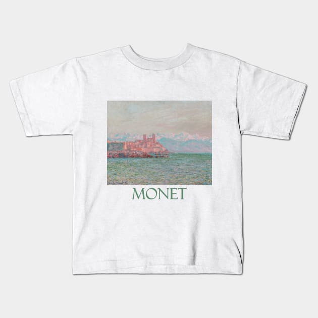 Antibes, Le Fort (1888) by Claude Monet Kids T-Shirt by Naves